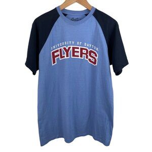 University of Dayton Flyers Womens Size M Blue Short Sleeve Graphic Print T-shir